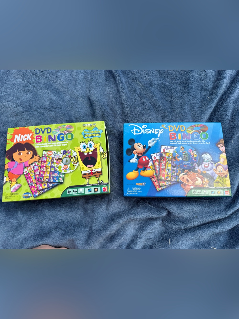 Disney Mickey Mouse & Nick Jr Dora DVD Bingo RARE